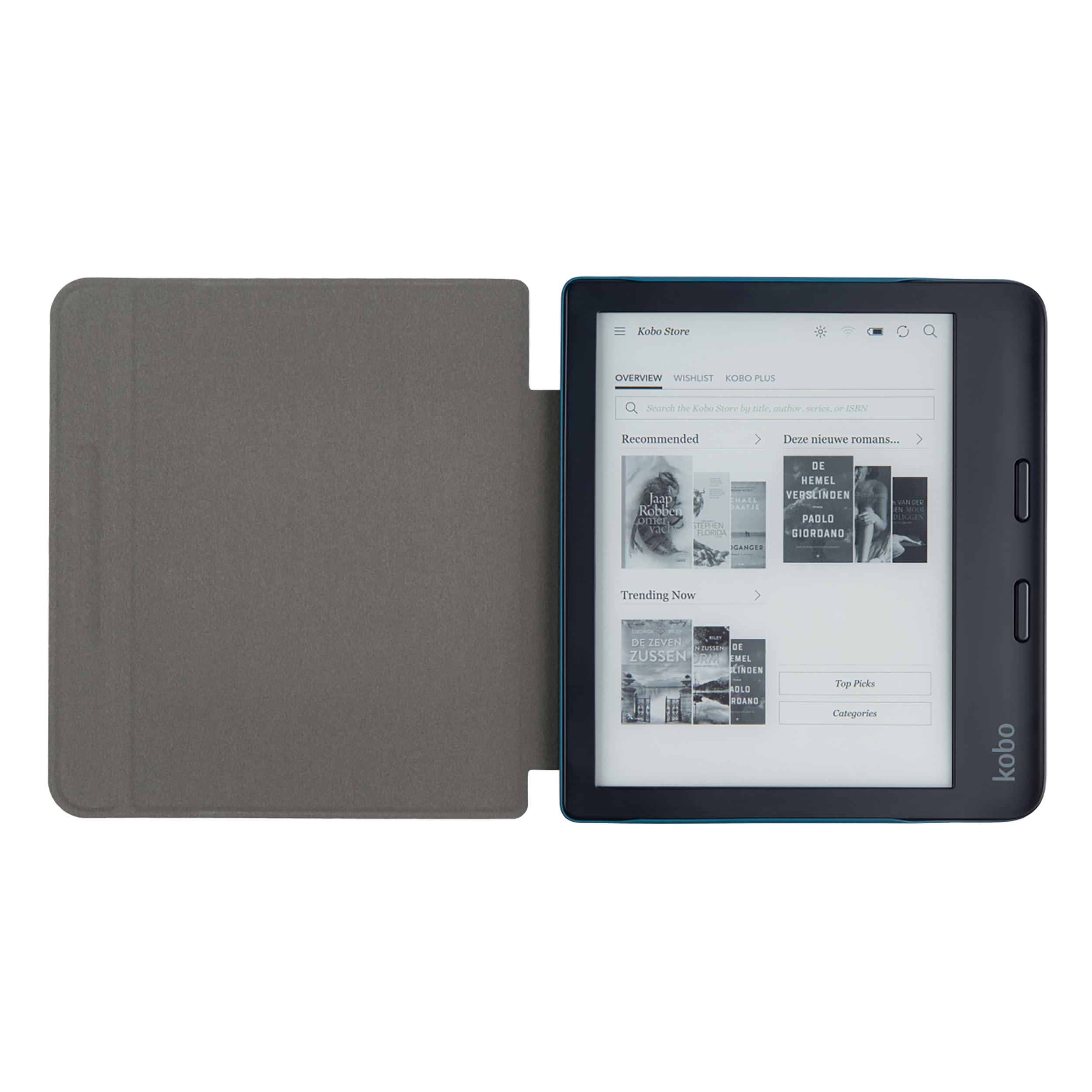 Gecko Covers Kobo Libra 2 Easy-Click 2.0 - Copertura E-Reader, Colore: Petrolio