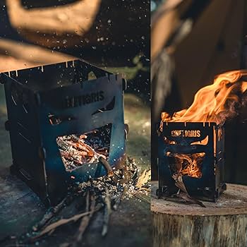 Amazon.com: OneTigris ROCUBOID Camping Backpacking Titanium Stove