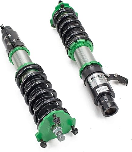 Miniatura 3 de Rev9 R9-HS2-063 Hyper-Street II Kit de bajada de suspensión de coilover de amortiguador, amortiguador monotubo con ajuste de rebote de 32 clics,