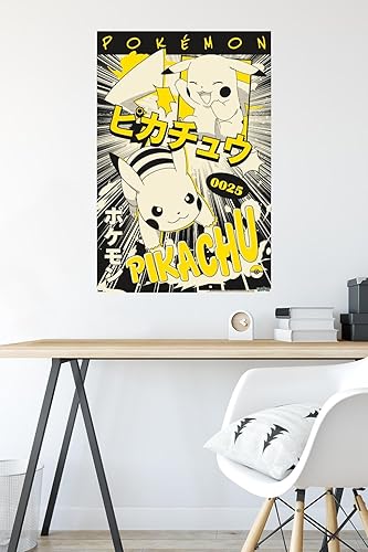 Miniatura 4 de Trends International Pokémon - Póster de pared de anime Pikachu, 34 pulgadas de largo x 22.4 pulgadas, versión sin marco