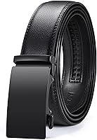 VATAN Men's Genuine Leather Ratchet Belt - Adjustable Auto-Lock Buckle, Trim-to-Fit for Dress & Casual Everyday Wear