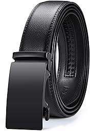Vatan Men's Belt Leather Ratchet Belt for Men Dress Casual Every Day with Adjustable Buckle, Trim to Fit