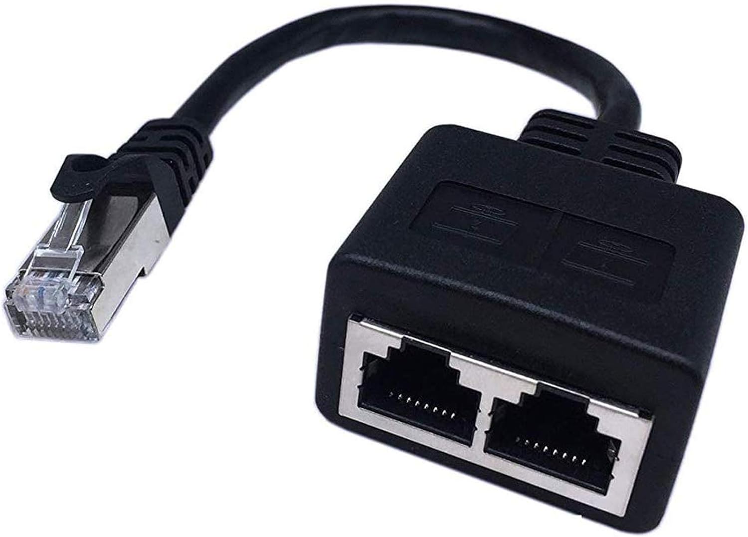 CERRXIAN Câble adaptateur répartiteur RJ45 CAT6 1 mâle vers 2 prises femelles LAN 20 cm