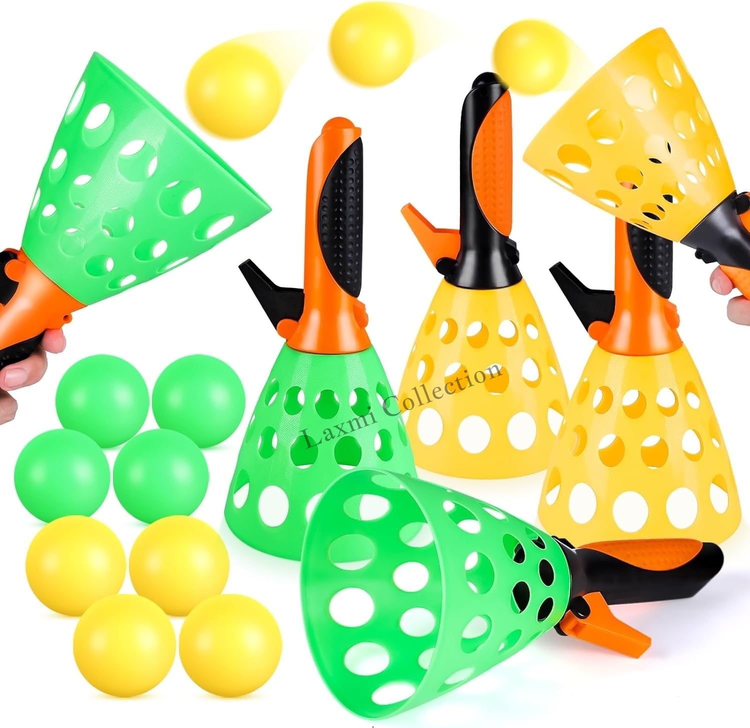 Laxmi Collection 6 Pcs Click and Catch Twin Ball Launcher Game with Balls Indoor Outdoor Toy Return Gifts for Kids Birthday Party in Bulk Multi-Color (Pack of 6) (B0D2JKBK84) Amazon Price History, Amazon Price Tracker