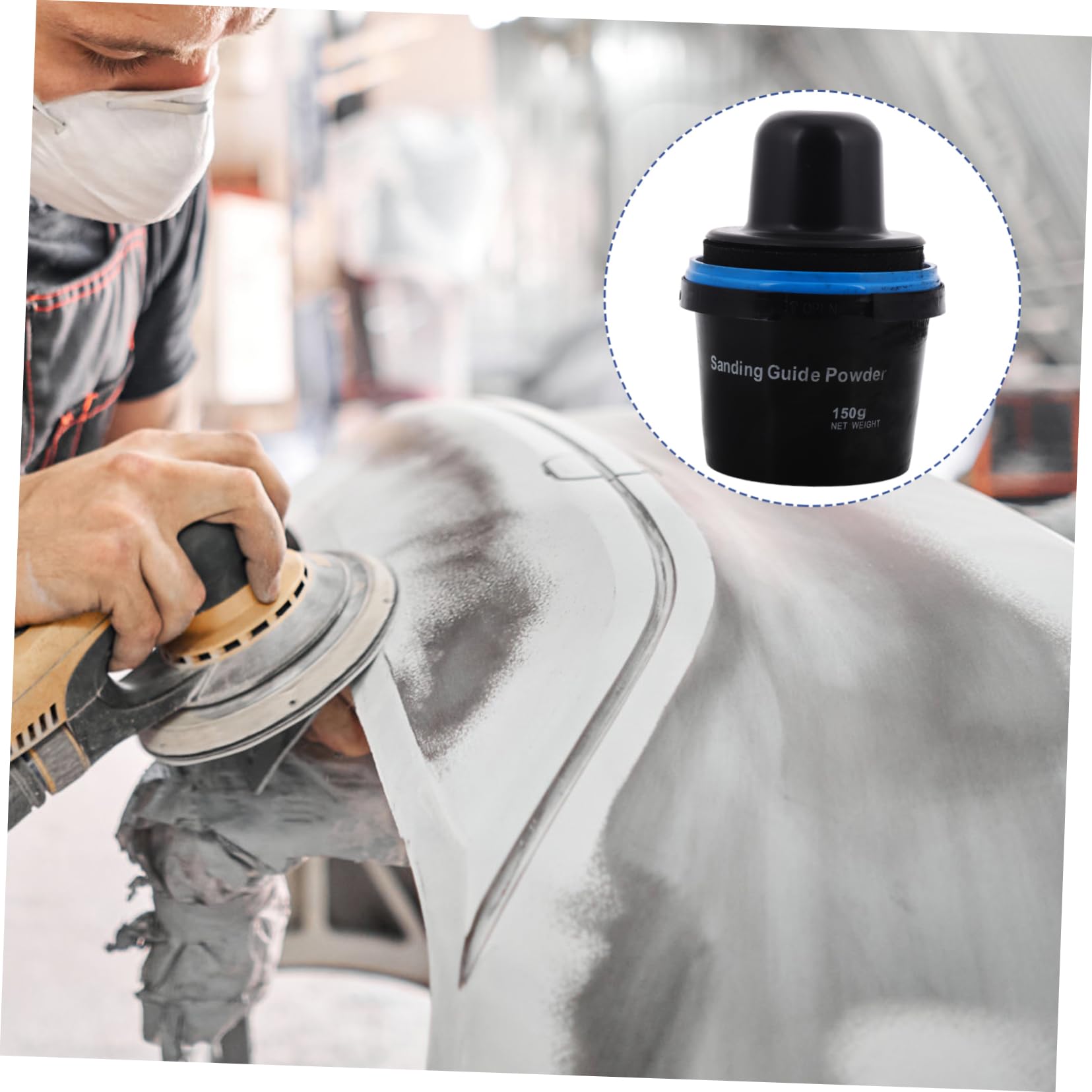 Trockenpolierpulver aus Karbon für Auto Karosserie Reparaturset | Putty und Karosserie, Bodywork Restoration, Scratch Resistant, Vielseitige Anwendung