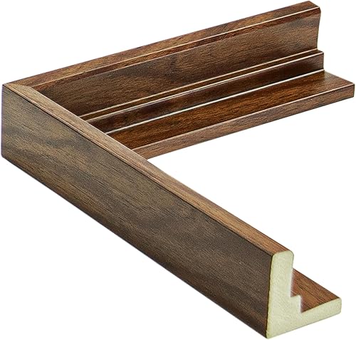 Miniatura 4 de Marco flotante de nogal de 20 x 30 pulgadas, marcos flotantes 3D de 2-18 pulgadas de profundidad para pinturas en lienzo, impresiones. Marco de