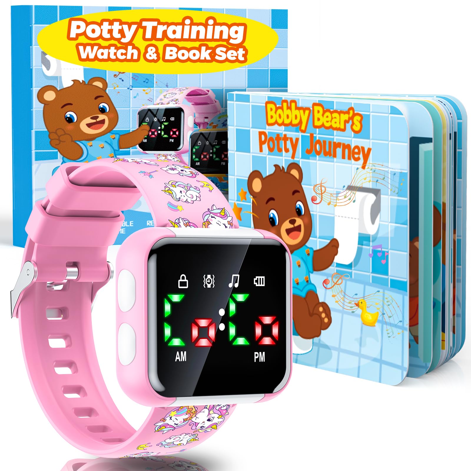 Etuwoe Potty Training Watch and Board Book - potties | Mubboo