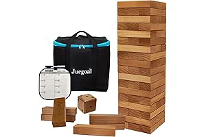 Big Jenga Game for Adults: 54-Piece Giant Tumble Tower