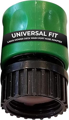 Adaptador de puerto de lavado de cubierta de cortacésped de conexión rápida, accesorio de boquilla de manguera de agua para cortacésped compatible