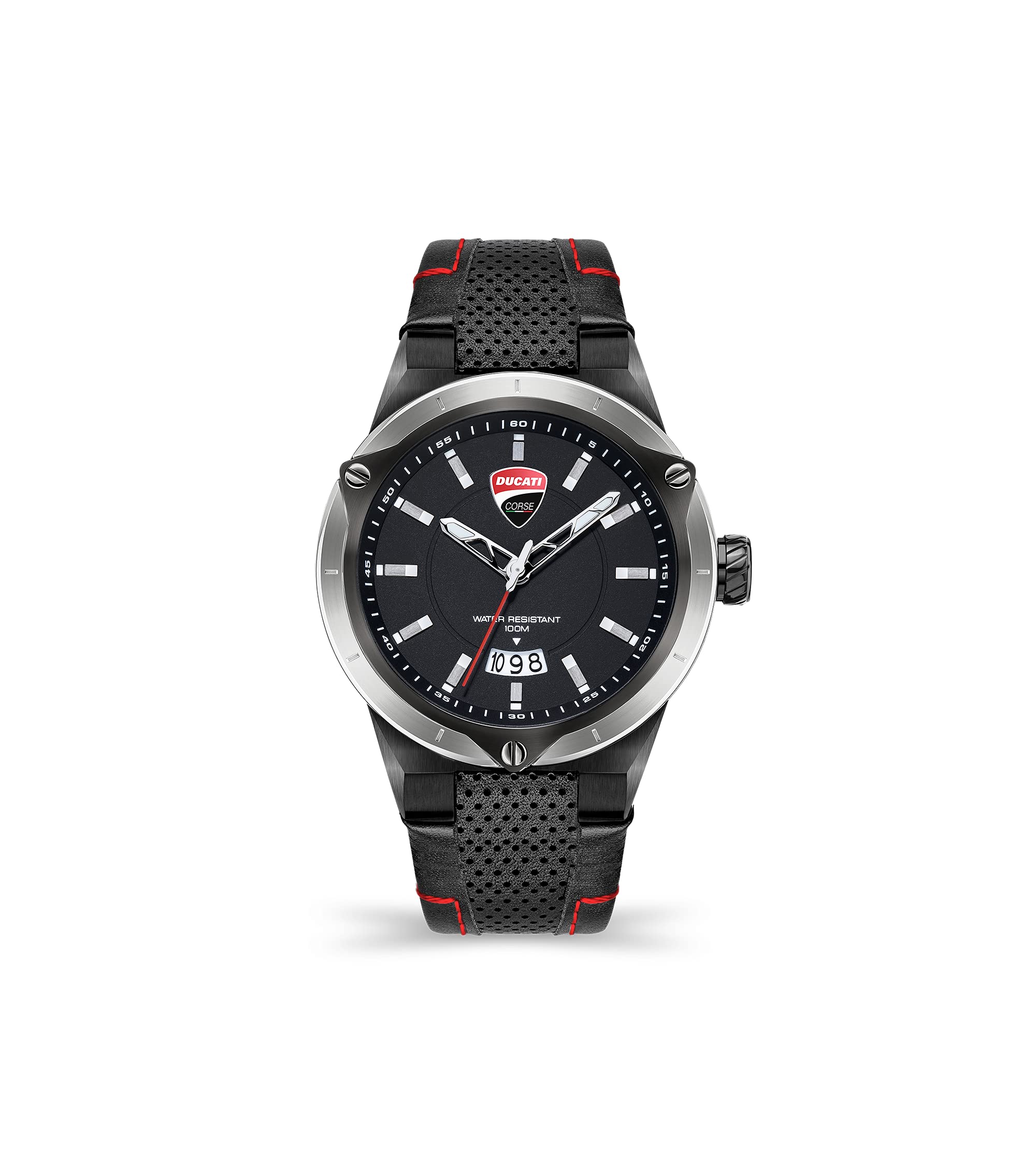 Ducati Leather Analog Black Dial Mens Watch-Dtwgb2019602, Band_Silver (B091GLDT16) Amazon Price History, Amazon Price Tracker
