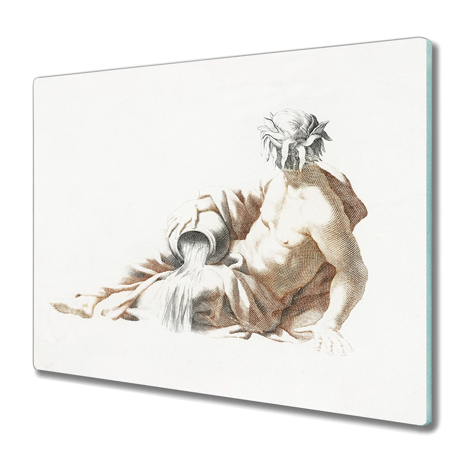 Plaque de protection induction en verre trempé 60x52cm Coloray Grèce
