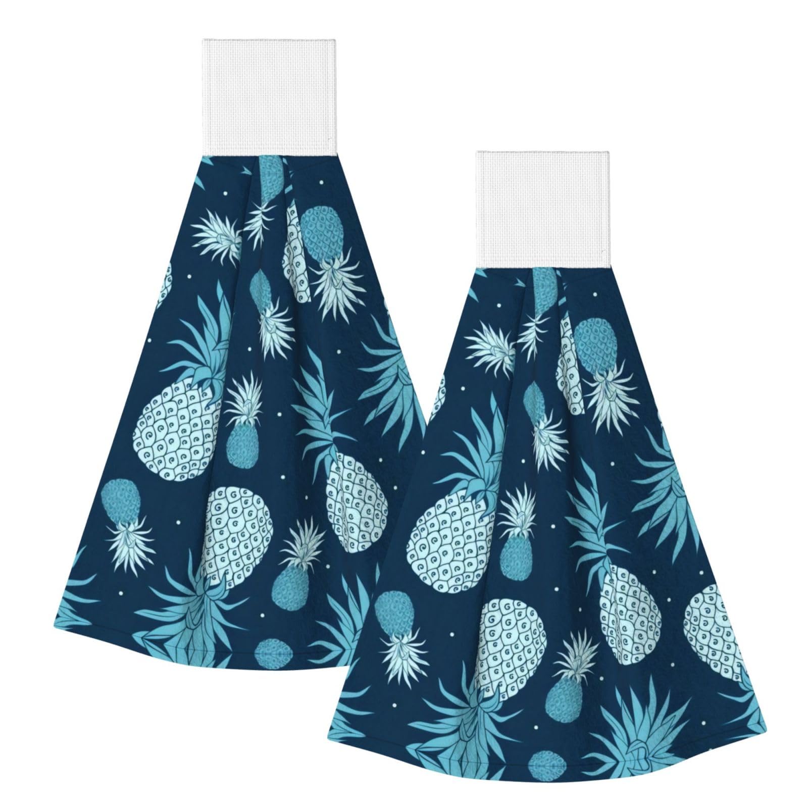 Vintage Pineapple Highly Absorbent Dish Towels Soft Coral Fleece Wipe