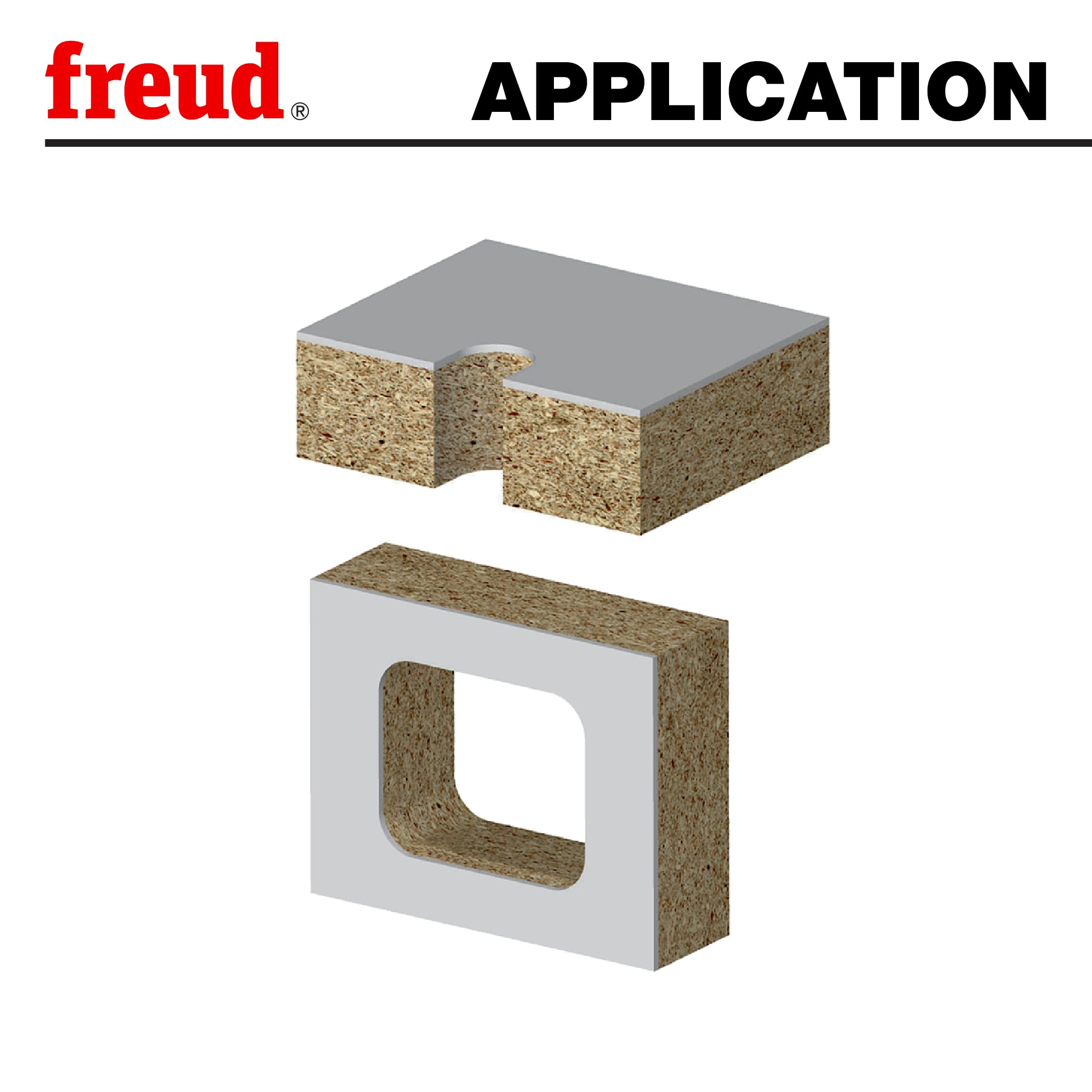 Freud 28-100 3/8 cala średnica podwójny panel fletu pilot wiertło frez z trzpieniem 1/4 cala, powłoka Perma-Shield czerwona, opakowanie 1 szt.