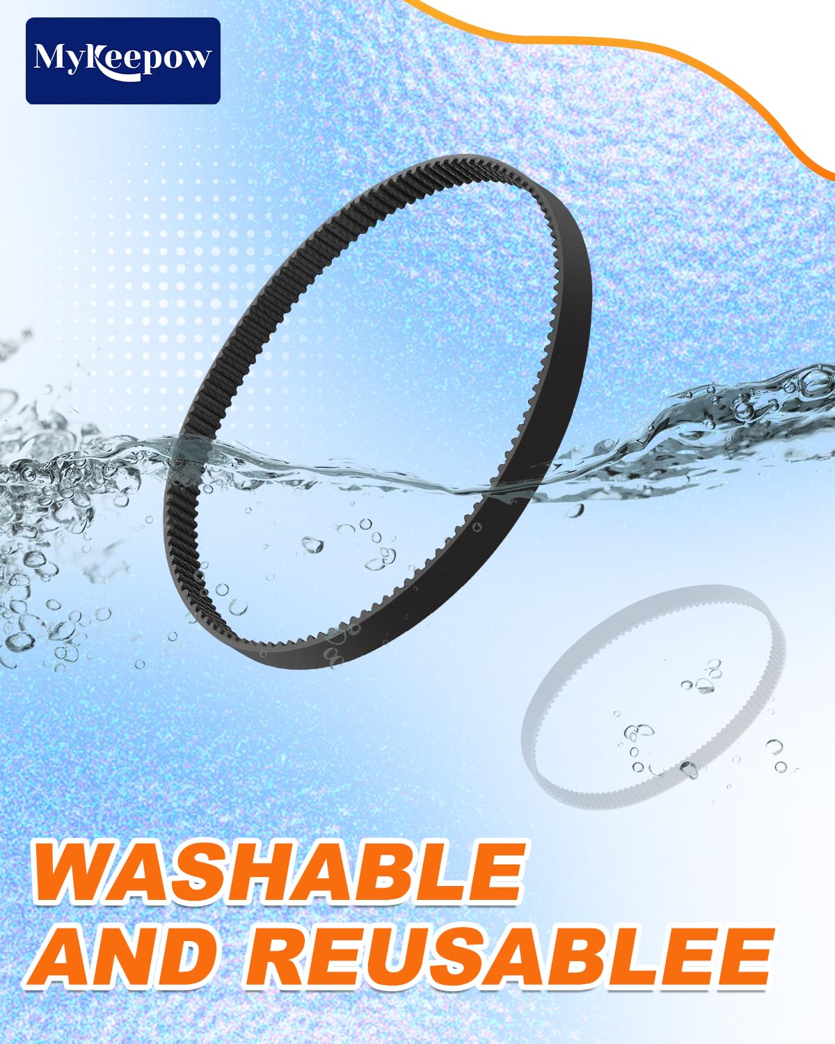 Vacuum Belt 1626486 Replacement Belt Compatible with Bissell TurboClean DualPro Pet 3067, Pack of 3