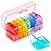 Zoksi Weekly Pill Organizer 2 Times a Day, Pink 7 Day Am Pm Pill Box, Daily Am Pm Pill Organizer 7 Day, Portable Vitamin Pill Case, Weekly Pill Box for Fish Oils, Vitamin, Supplement