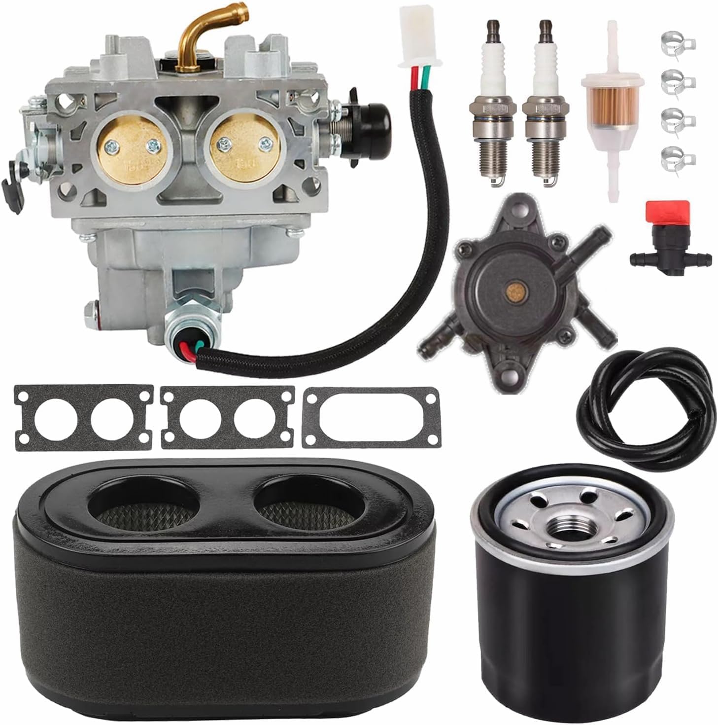 136-7840 127-9289 136-7842 Carburetor Fuel Pump air Filter Fits for Toro TimeCutter ZTR Exmark E-Series Quest, S-Series Quest Come with air Filter Oil Filter for Toro Exmark