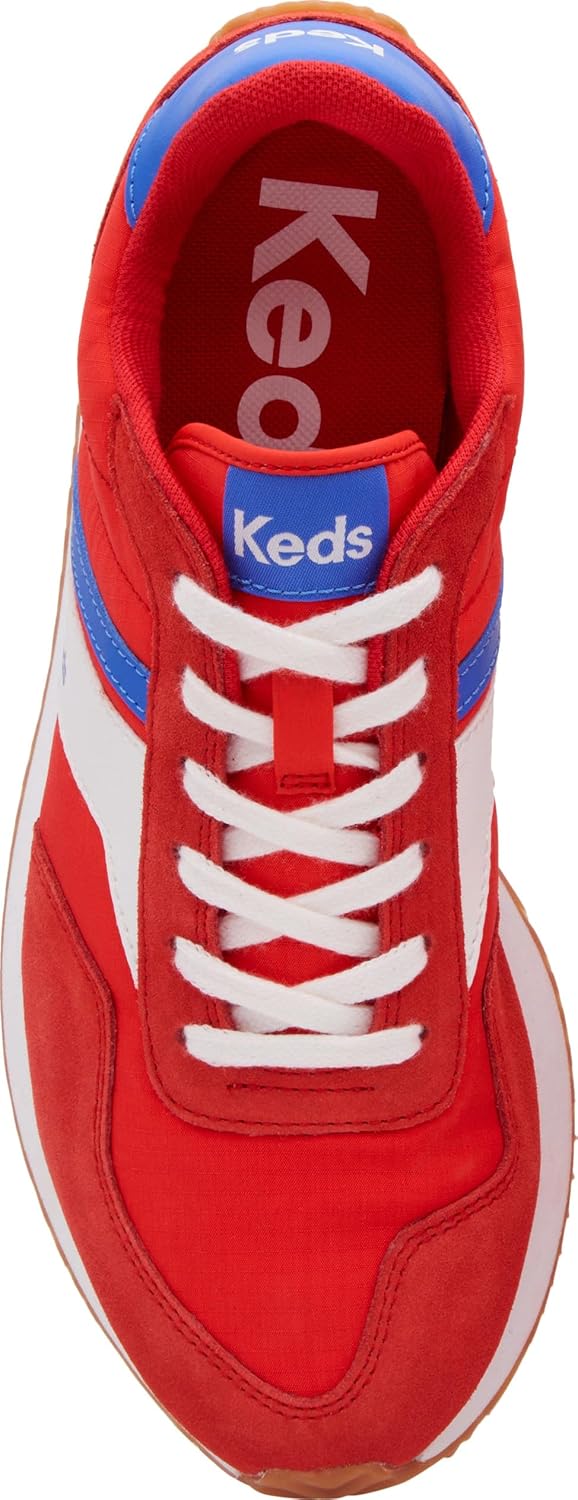 Keds レディース Rena レースアップスニーカー, レッド/ホワイト