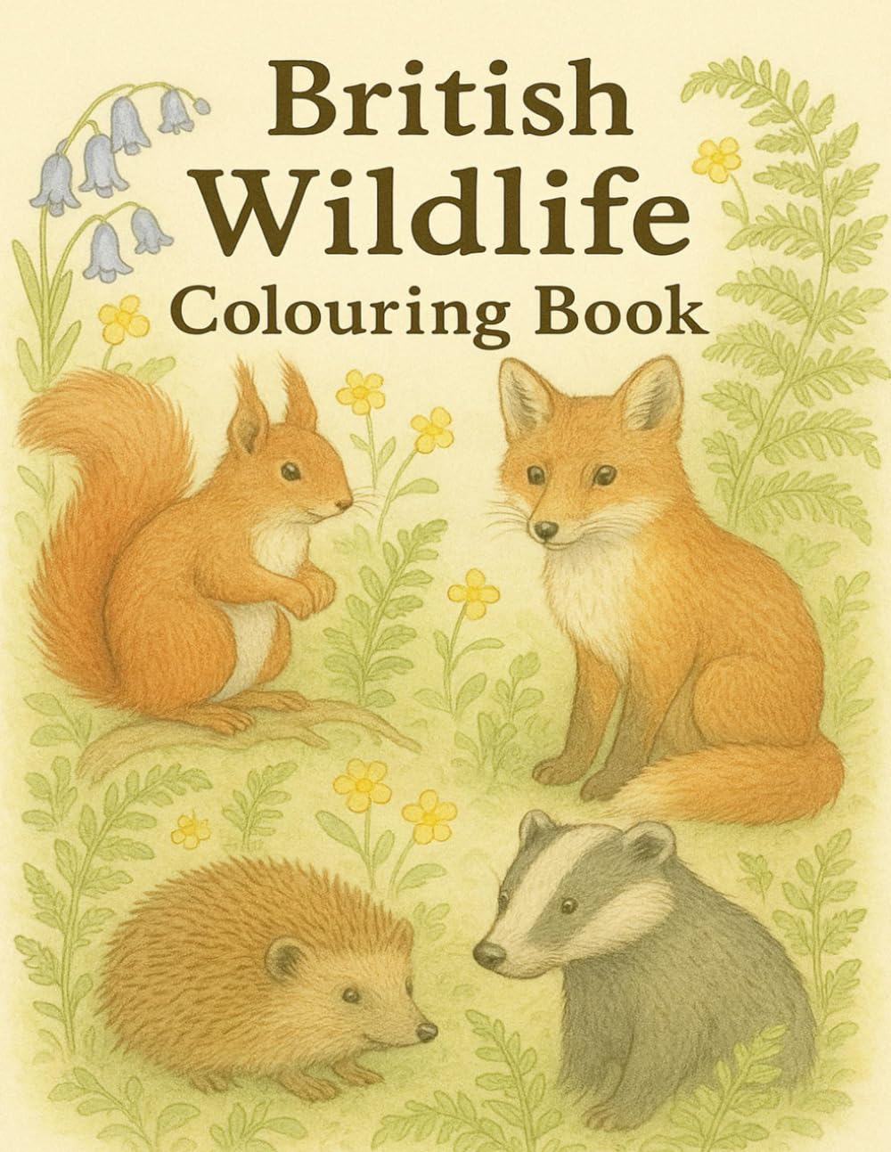 British Wildlife Colouring Book: 40 Beautiful Illustrations of Iconic UK Animals with Fun Facts for Relaxation, Mindfulness, and Nature Lovers