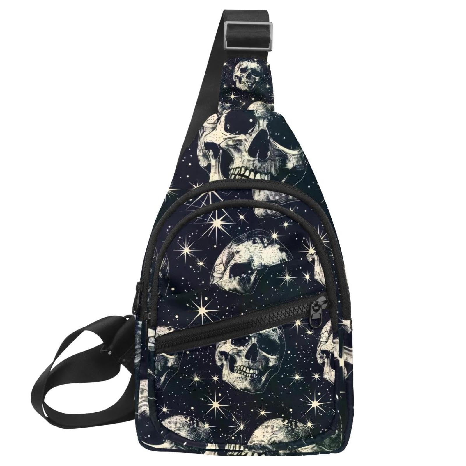 Mochila cruzada de calavera compacta para entrenar sin rebotes 7