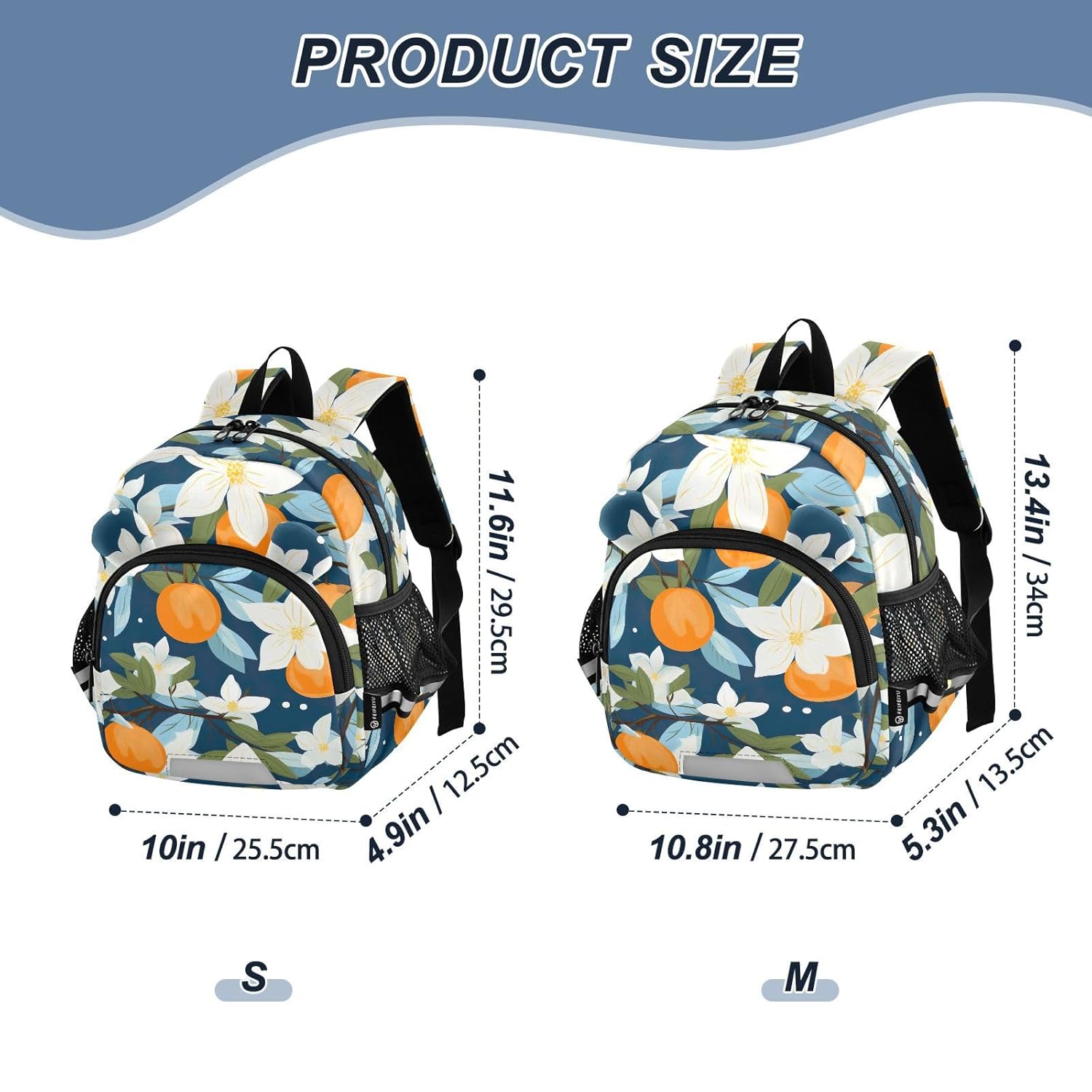 Orange Blue Toddler Harness Backpack for Boys Girls 3-6 Years Kids Backpack with Anti Lost Safety Leash Child Leash Backpack for Preschool Walking Travel