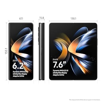 サムスン Android Galaxy Fold 4｜256gb｜SIMフリー Samsung Galaxy Z Fold4 5G (Phantom Black, 12GB RAM, 256GB
