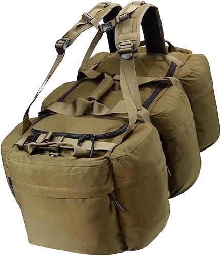 Bolsa de lona militar resistente Bolsa de engranaje de gran tamaño, bolsa de lona táctica del ejército para hombres, bolsa de viaje de supervivencia