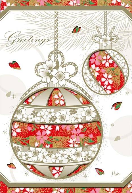 Amazon n28 50 和風グリーティングカード むねかた 千代紙 オーナメント 中紙 封筒付 グリーティングカード 文房具 オフィス用品