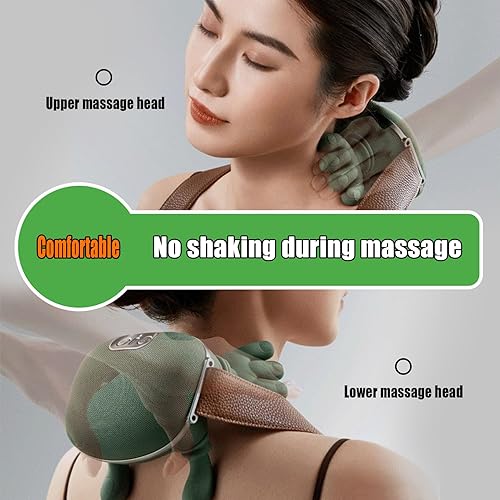 Miniatura 4 de Bionic - Masajeador térmico de cuello con dedos, masajeador biónico calentado de hombros y cuello, masajeadores de hombros 4D para aliviar el dolor,