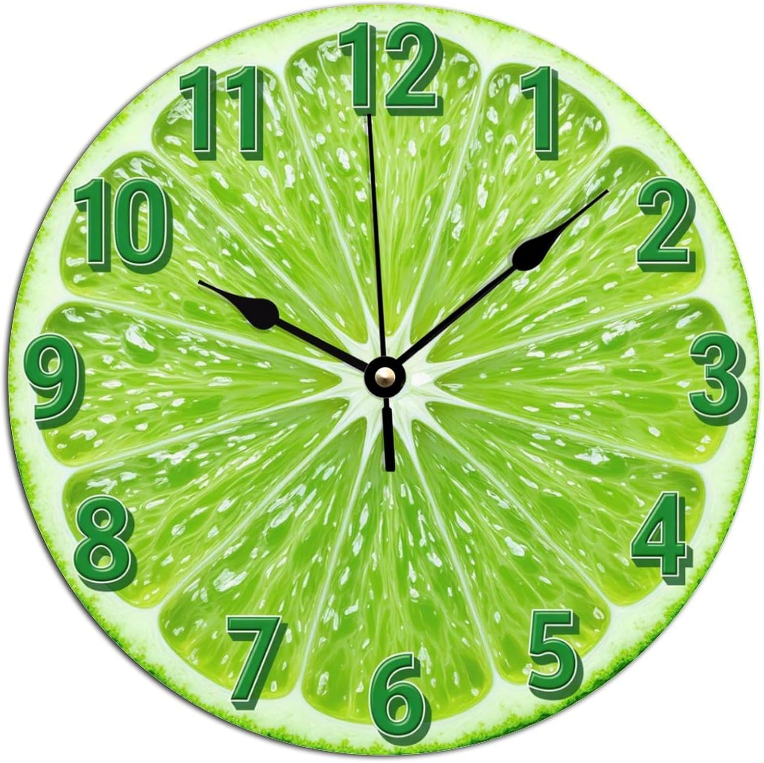 ArogGeld Craft Room Vintage Wall Clock It's My Happy Home Places Clocks Decor 15 Inch Battery Operated Large Decorative Silent Round Wood Hanging for Bedroom Living image 3