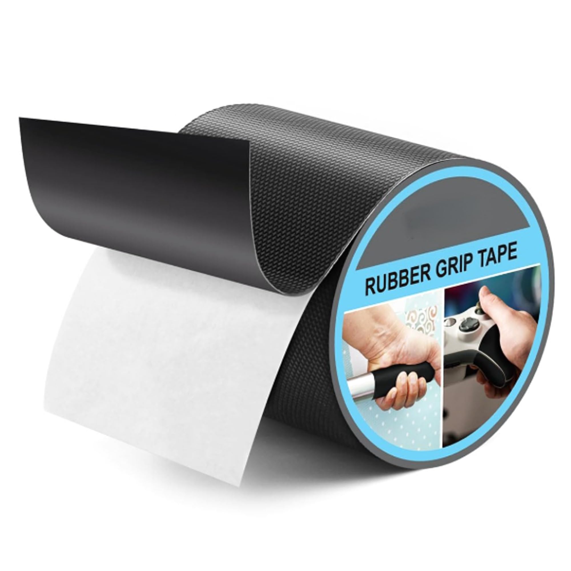 Cinta de agarre de goma, cinta antideslizante autoadhesiva, negra, impermeable, cinta de fusión, comodidad y seguridad para asas o superficies de contacto, 10 cm x 3 m, para herramientas y