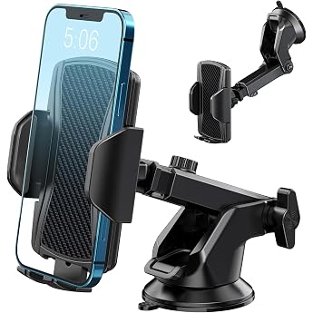 Hoppac Mobile Phone Holder Car, Ultra Strong Suction Cup Mobile Phone Holder Car Dashboard Windscreen, 360&deg; Rotation One Butt