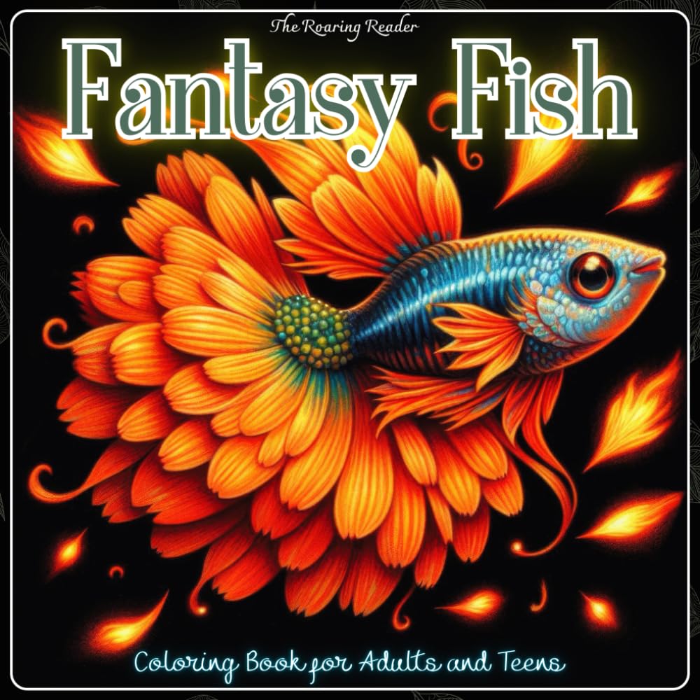 Fantasy Fish Coloring Book for Adults and Teens: A Magical Collection of 52 Imaginative and Elegant Fish Designs to Spark Creativity and Relieve ... and Coloring. (Enchanted Fauna Series)