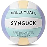 Size 5 Volleyball,Official Soft Indoor Outdoor Volleyballs Sports Training Game Play Ball for Youth, Teenager, Adult