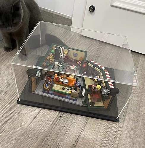 Miniatura 6 de Vitrina de acrílico transparente engrosada para Lego 75375 Millennium Falcon para 21319 Central Perk 75380 42204 Coleccionables, caja transparente