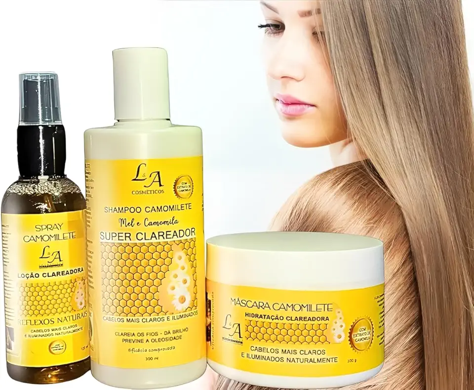 Power Blond Camomile – Kit Clareador com Hidratação Profunda e Reflexos Dourados Naturais