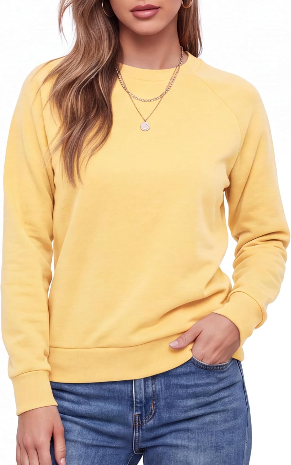 Design by Olivia Womens Fleece Crewneck Sweatshirt Pullover