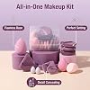 Set de Esponjas de Maquillaje BS-MALL Triángulo Puff 14PCS Esponjas de Belleza sin Látex con Estuche de Viaje, Esponja de Maquillaje Suave para Base, Corrector, Crema y Polvo, Mezcla para Rostro y Ojos para Piel Sensible A-Púrpura 1 Count (Paquete de 14) 7