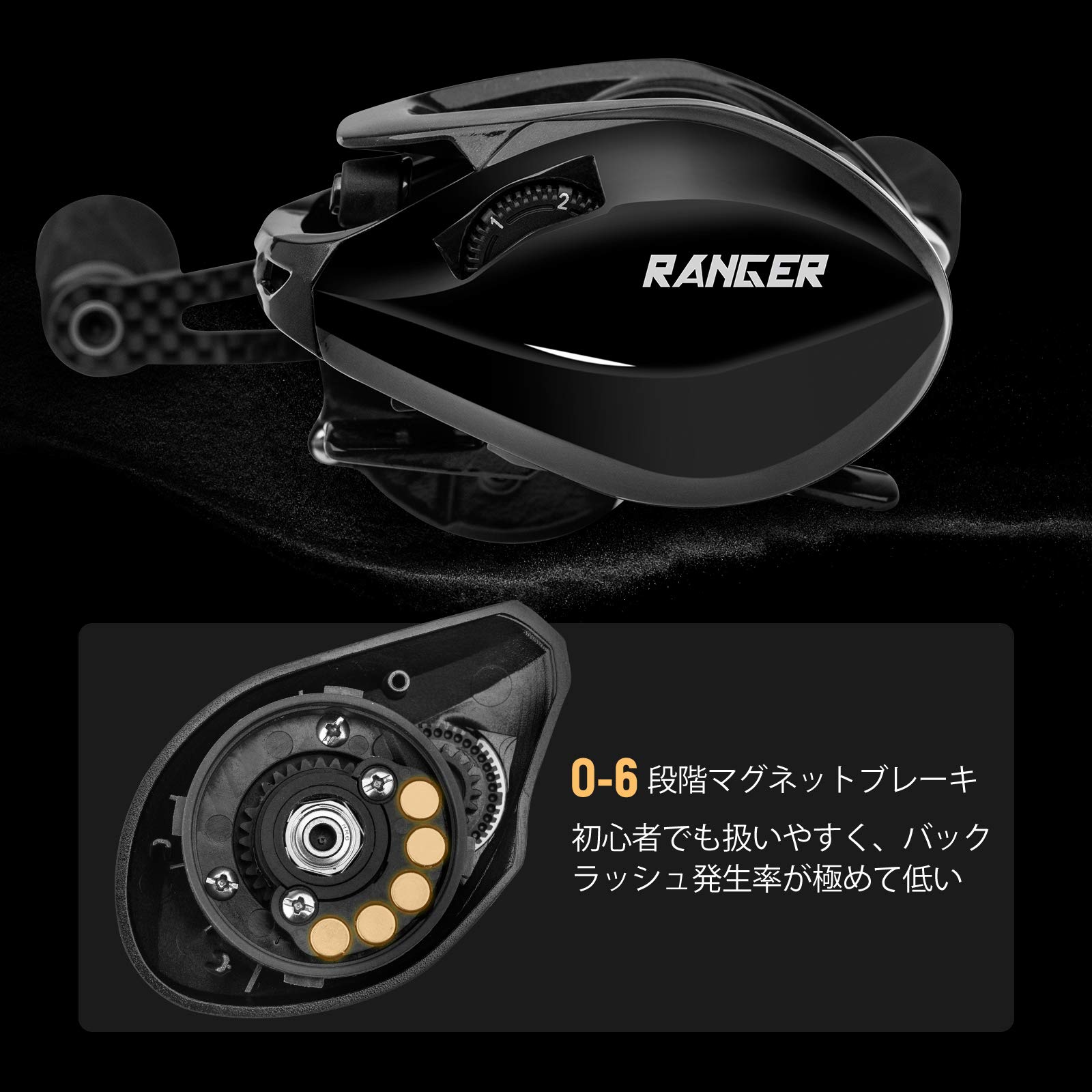 Amazon | Goture(ゴチュール) ベイトリール 軽量 汎用 左ハンドル 海