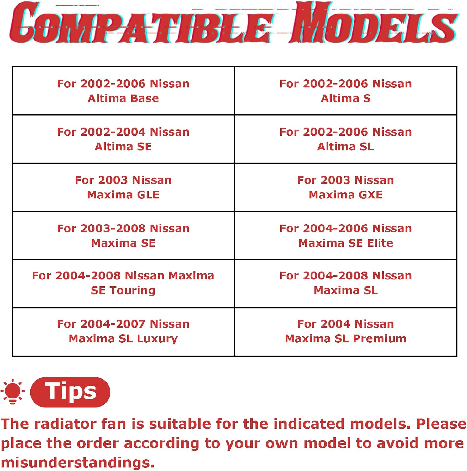 PartsFlow Radiator Cooling Fan Assembly For 2003-2008 Nissan Maxima For 2002-2006 Nissan Altima 620-419