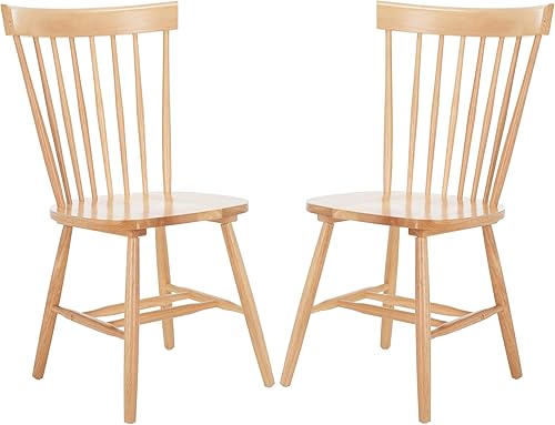 Miniatura 20 de SAFAVIEH Home Collection Parker - Juego de 2 sillas de comedor de madera maciza con husillo Windsor verde polvoriento Verde (Dusty Green),Roble