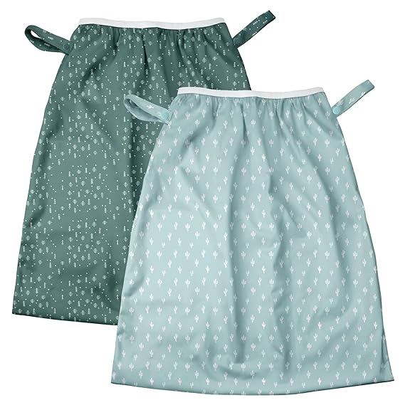 Mama Koala Pail Liner for Cloth Diapers, Reusable and Washable Waterproof Pail Liner with Strap for Diaper Pails, 2 Pack(P002)