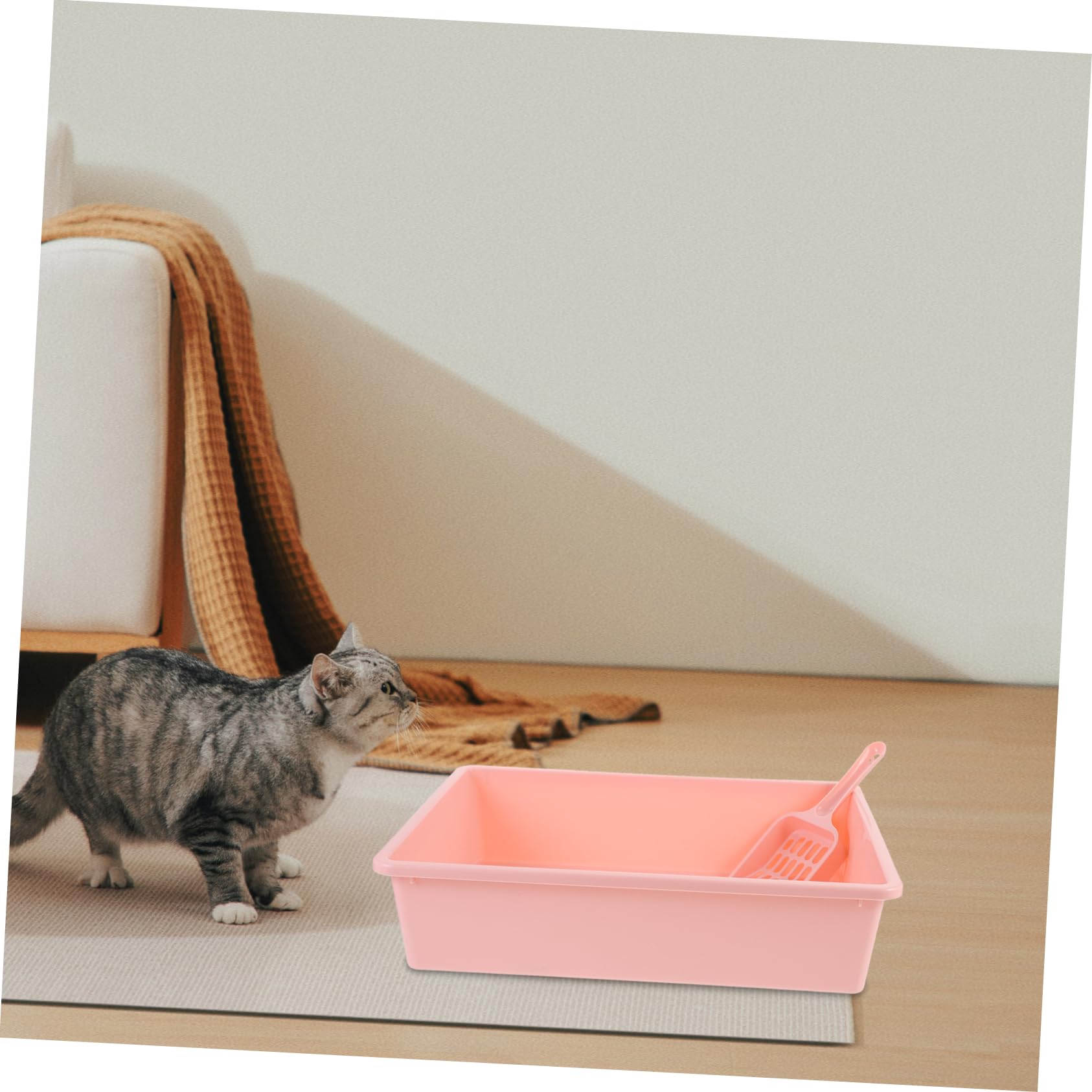 Beavorty 1set Lettiera Per Con Design e Resistente Per Mantenere La Colore Rosa Compatte