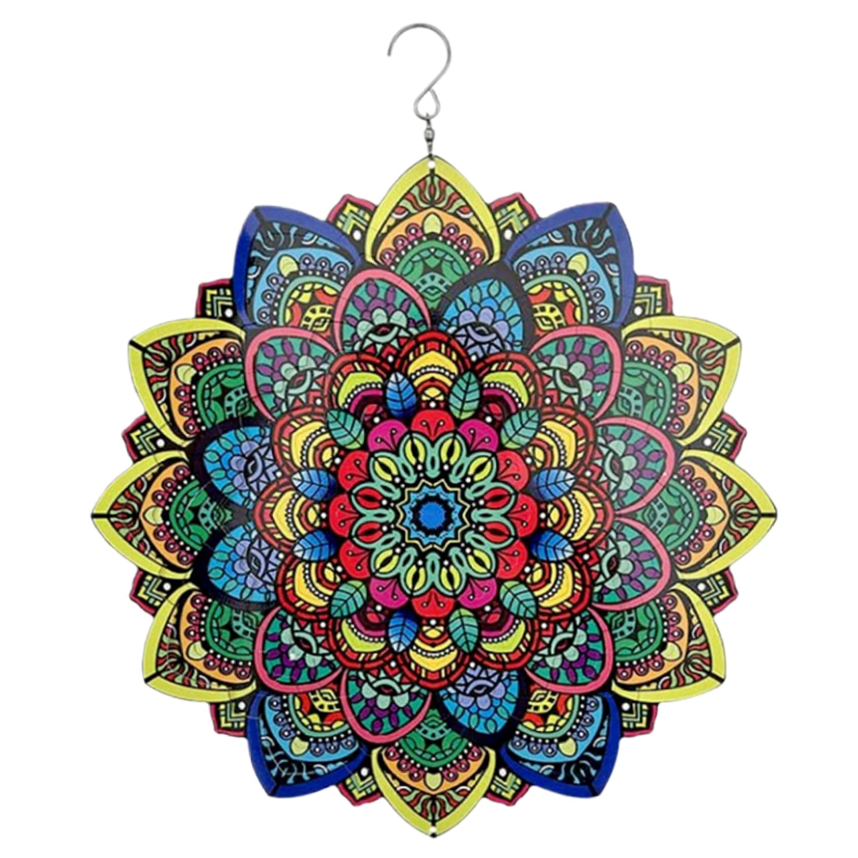 Wind Spinner Mandala suspendu pour embellir votre terrasse et espace vert