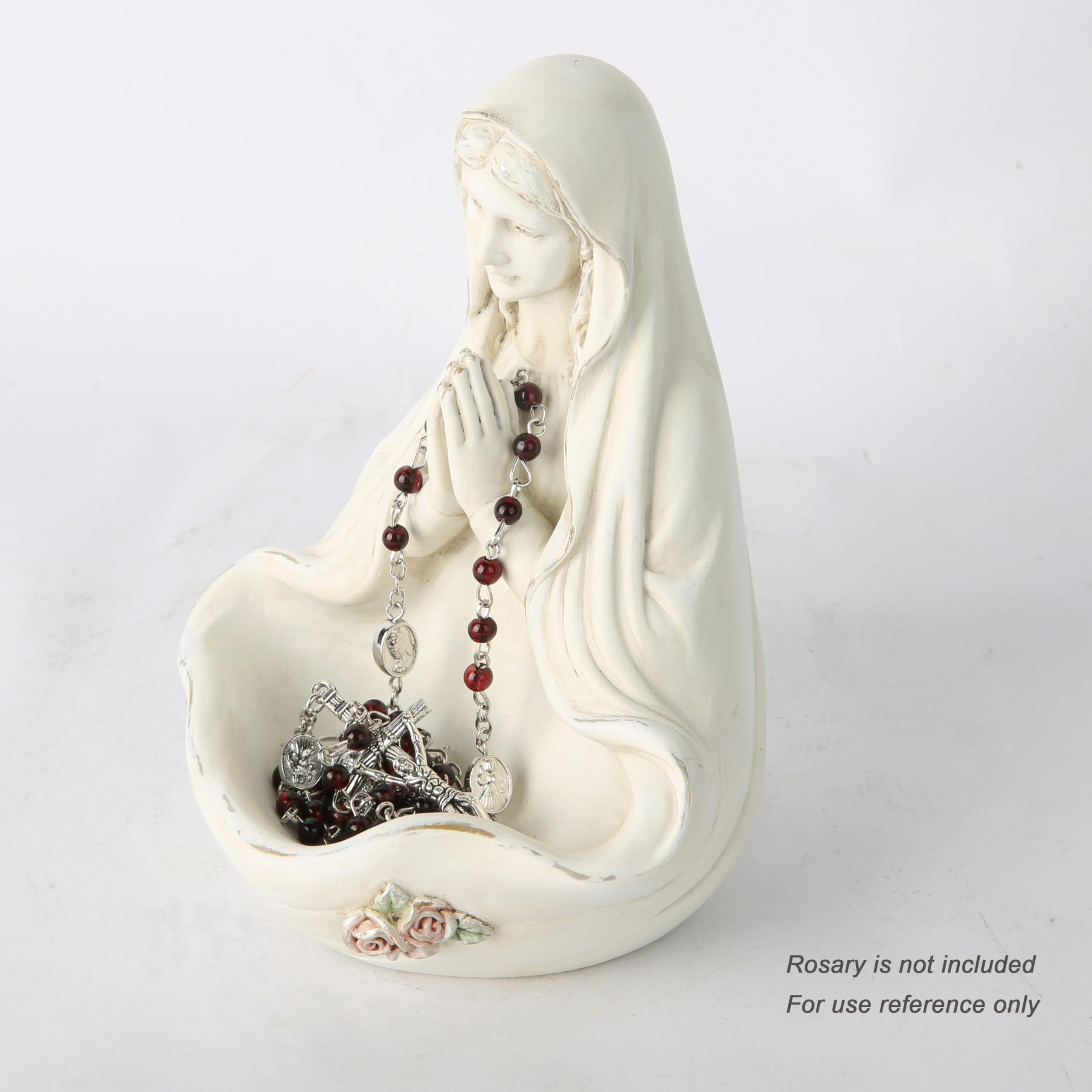 BC Katholische Jungfrau Maria Statue – 14 Cm Hoch, Handbemalt, Aus Steinharz, Für Tisch Oder Regal