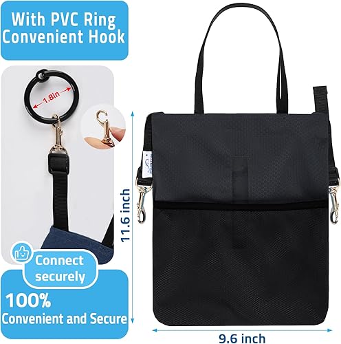 Miniatura 2 de CathCover - Soporte para bolsa de orina para silla de ruedas y cama, discreta funda para bolsa de catéter con ventana transparente, diseño a prueba