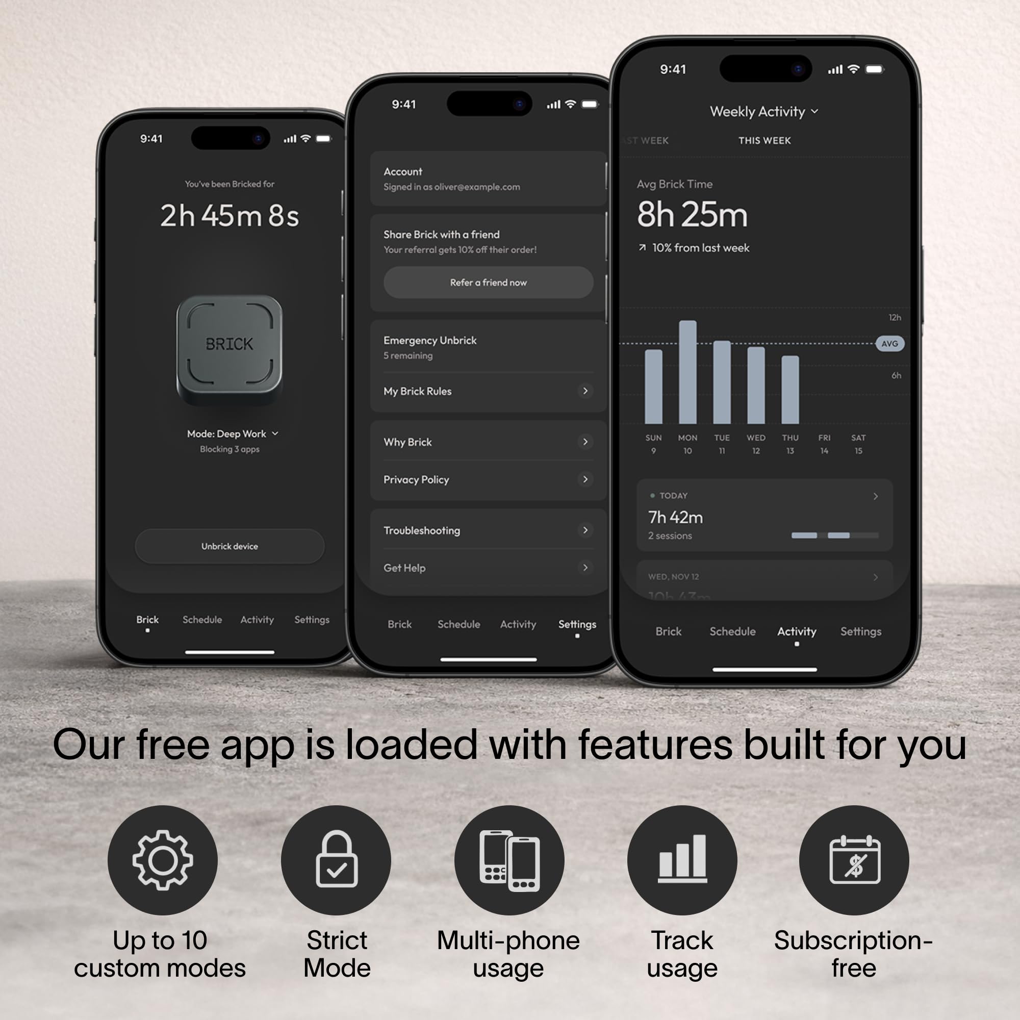 Amazon | The Brick Phone Access Blocker Device - サブスクリプ