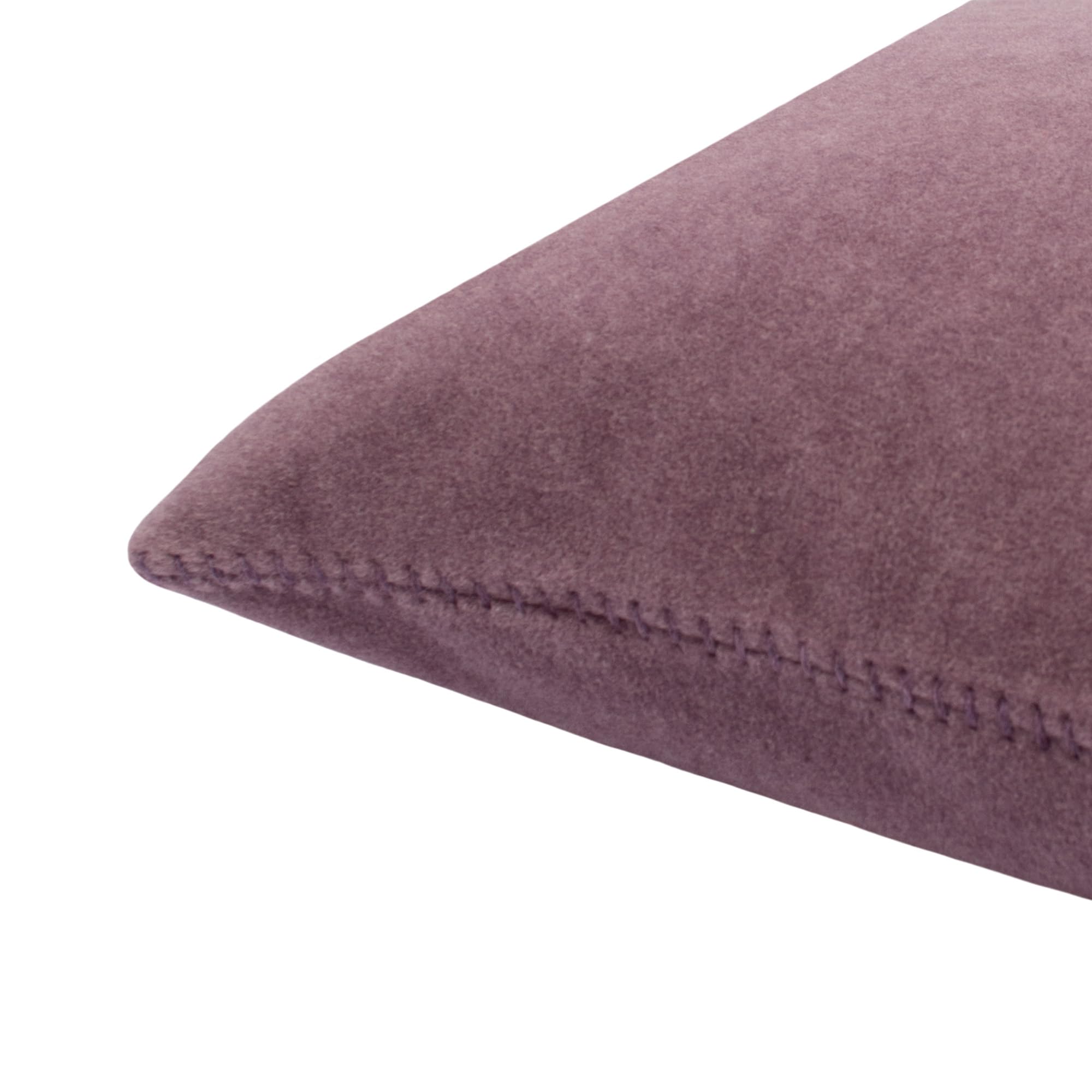 Soft-Fleece-Kissenbezug – Polarfleece-Kissenbezug mit Häkelstich – Flauschige Kissenhülle – 40x40 cm – 435 Misty Rose – von 'zoeppritz since 1828', 702291-435-50x50