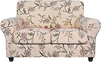 Vista 77 de SearchI Funda elástica para sofá, funda para sillón de 2 piezas con funda de cojín separada para silla, protector de muebles lavable para sala