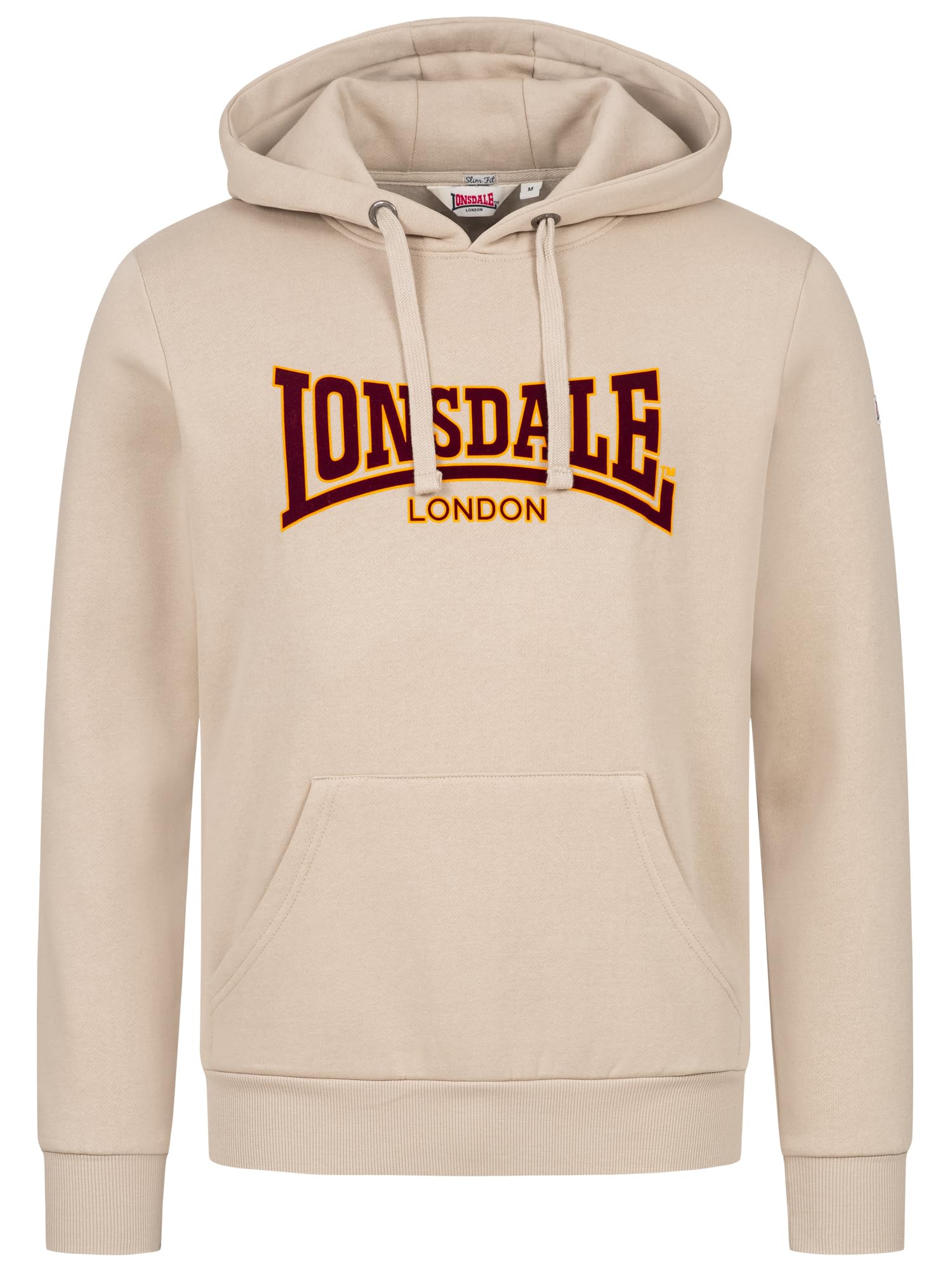 Lonsdale M?ska bluza z kapturem, Sand, L