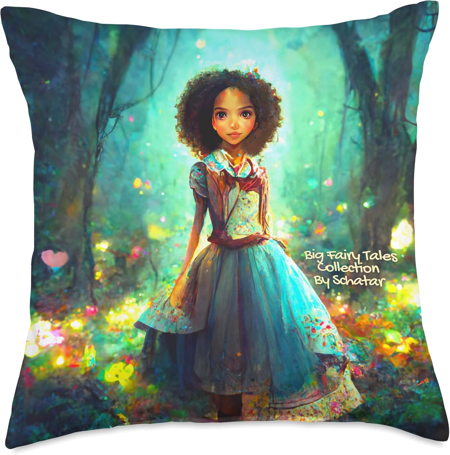 Big Fairy Tales Collection By Schatar - Alice Of Wonder Throw Pillow